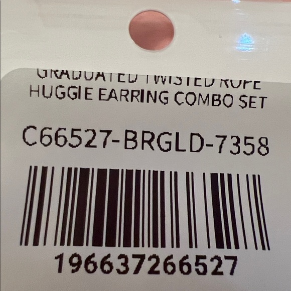 ADINA EDEN NWT 3 PAIRS GOLD TONE TWISTED ROPE GRADUATED HUGGIE EARRINGS - Picture 4 of 6